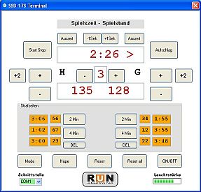 Sportanzeige Software